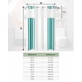 thumbnail image 6 of No Hook Shower Curtain with Snap in Liner, Colorful Stripes Teal Green Wood Texture White Hotel Shower Curtains for Bathroom, Washable Shower Curtain Liner Set with Mesh Top Window, 36"x72", 6 of 6