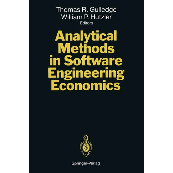 Analytical Methods in Software Engineering Economics, (Paperback)