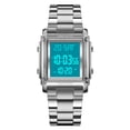 thumbnail image 2 of Fashion Men's Digital Analog Watches Square Face Sport Casual Dual Display Multifunctional Wristwatch for Men with Alarm Waterproof LED Luminous, 2 of 8