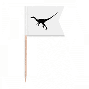 Dinosaur Miniature Bone Run Toothpick Flags Labeling Marking for Party Cake Food Cheeseplate