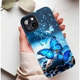 thumbnail image 5 of Fantasy Butterfly Art iPhone Case, Shimmering Blue Moth Design for Women Girls, Compatible with iPhone 11/12/13/14/15/16 (Pro Max/Plus), 5 of 9