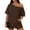 Brown #7, variant on DORKASM Womens 2 Piece Summer Shorts Set Lounge Oversized Short Sleeve Tops and Shorts Beach Vacation 2026 Sweatsuits Outfits Red S