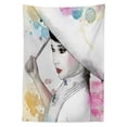 thumbnail image 3 of Ambesonne Girl Tablecloth Rectangular Table Cover, Lady Splash Style, 52"x70", Multicolor, 3 of 4