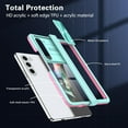 thumbnail image 6 of Compatible with Samsung Galaxy Z Fold 5 Case for Women Men Ultra Cute Slim Samsung Z Fold 5 Protective Case Clear Shockproof Silicone Transparent Phone Case Cover (Blue Pink), 6 of 12