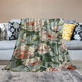 thumbnail image 2 of Autua Roses Floral Wallpaper Warm Lightweight Blanket Soft Fleece Blanket All Seasons Throw Blanket for Living Rooms Sofa Decor Cow Gifts Blanket 50x60in, 2 of 6