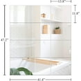thumbnail image 3 of Full Length Mirror Tiles - 12 Inch x 8Pcs Frameless Wall Mirror Full Body Mirror for Home Gym Vanity Bedroom, Living Room, 3 of 5