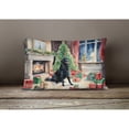 thumbnail image 3 of Flat-Coated Retriever Cozy Christmas Throw Pillow, 3 of 4