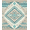 Blue, Pattern 1, variant on ODIKA 4'x6' Machine Washable Non-Slip Area Rug, Geometric Teal High Traffic Rug, Blue, 1078746