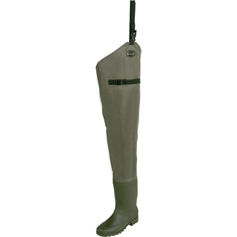 Allen Company Black River Hip Fishing Waders, Size 13, Chocolate