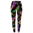 thumbnail image 3 of MKLEKYY Leggings de compresión para mujer, leggings estampados para mujer, leggings de ejercicio físico, pantalones de yoga 3924, 3 of 3