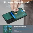 thumbnail image 6 of Dteck Case for Samsung Galaxy S23 Plus with Stand,2 in 1 Detachable Magnetic Leather Card Slot Wallet Case Ring Holder Kickstand Protective Shockproof Back Cover for Galaxy S23+,Green, 6 of 11