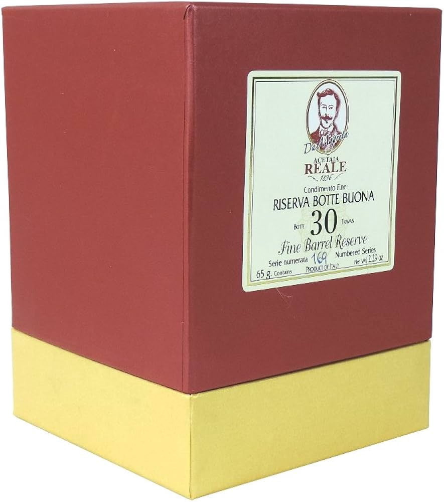 Acetaia Reale 30 Year Aged Balsamic Vinegar - 2.29 fl oz (65 mL) Italian Acetified Grape Must Vinegar