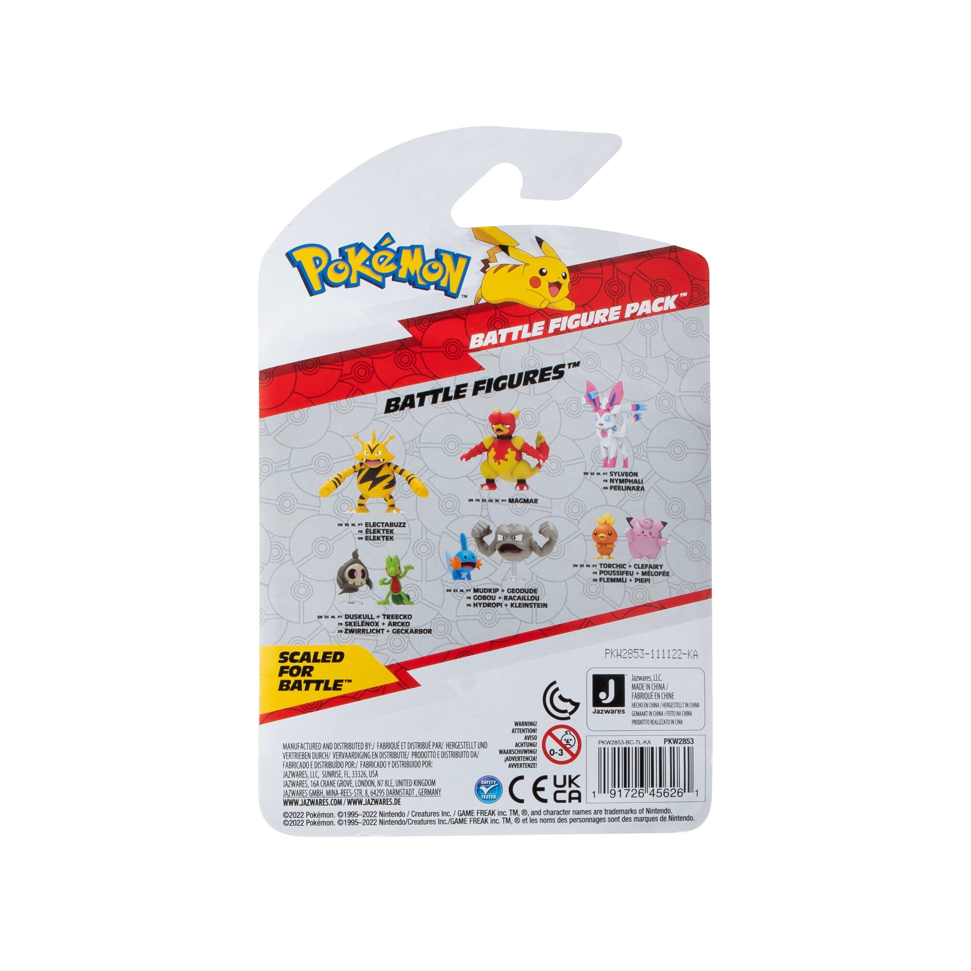 Pokemon Battle Figure 2 Pack - Features 2 inch Pikachu and Bulbasaur Battle Ready Figures