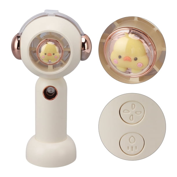 Pequeño Ventilador De Nebulización De Bolsillo, Pequeño Ventilador De Nebulización Aspecto Encantador USB ABS Función De Atomización De Apariencia Animal Para El Hogar