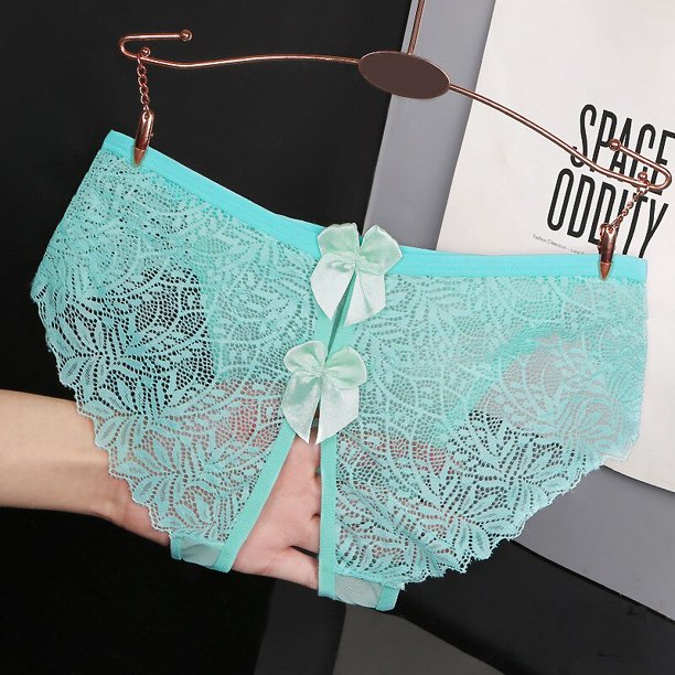 TrowBridge bragas transparentes para mujer, ropa interior de encaje, entrepierna abierta, lencería Sexy erótica caliente, calzoncillos transpirables, ahuecado, lindo lazo