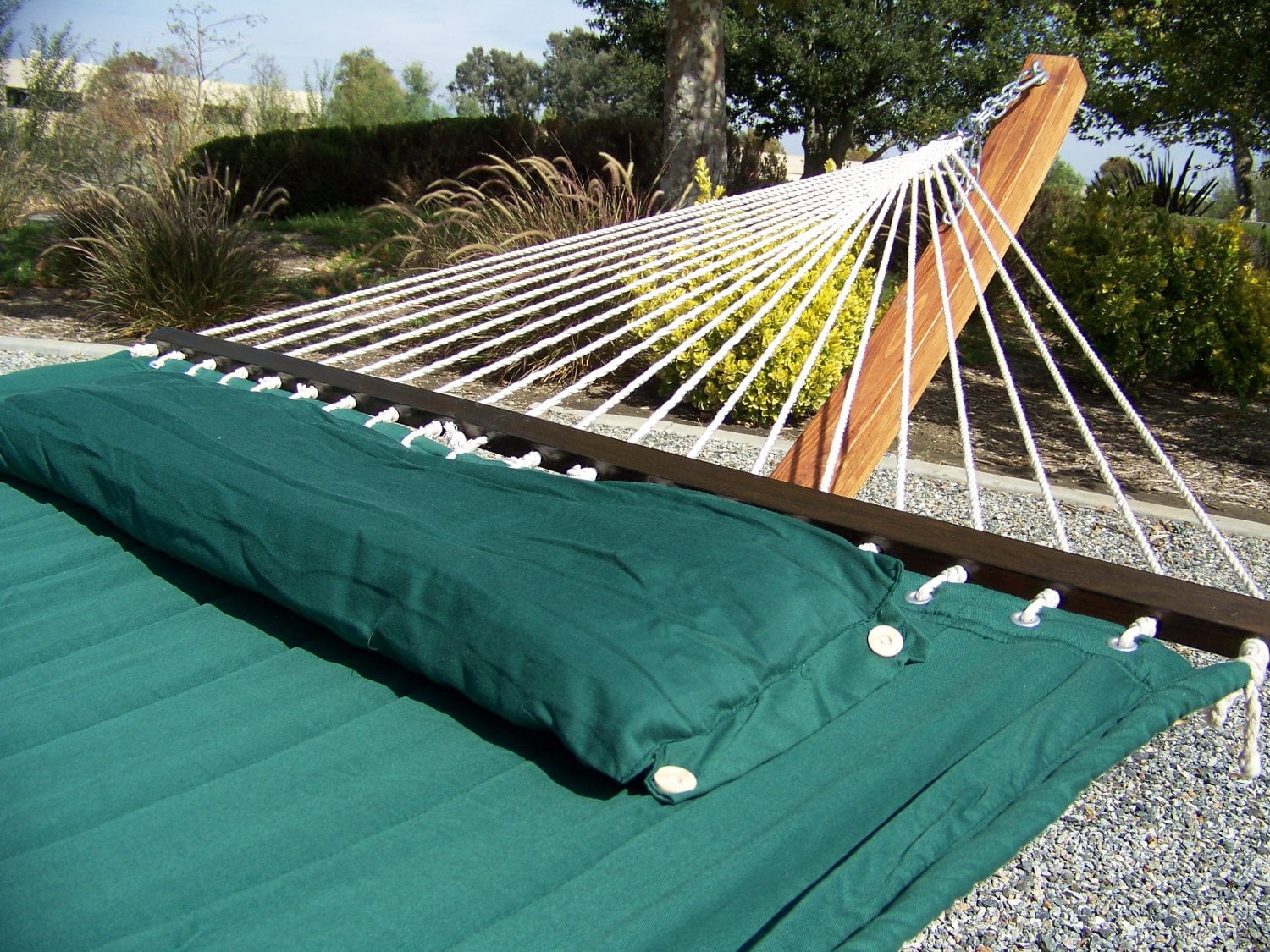 Petra Leisure Deluxe Quilted, Double Padded Hammock Bed w/Pillow. 2 Person Bed. 425 LB Capacity. STAND NOT INCLUDED