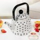 thumbnail image 4 of Hervidor de té esmaltado, tetera antigua con forma de campana, tetera china pequeña para el hogar, cocina de inducción esmaltada, estufa de gas, 4 of 5