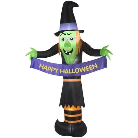 12' Airblown Giant Witch Halloween Inflatable