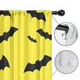 thumbnail image 4 of Blackout Kids Curtains,Yellow Halloween Bats Childrens Insulated Curtains Set Of 2,Bedroom Essentials,Toddler Room Decor 42"x84", 4 of 5
