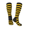 thumbnail image 4 of Bingfone Compression Socks For Women And Men Long Socks For Running Athletic Cycling Nurse-Bee Stripe, 4 of 9