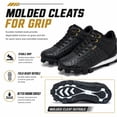 thumbnail image 4 of EQW Kids High-Top Baseball Cleats, Lace-Up Youth Baseball Shoes with Rubber Molded Cleats for Boys Girls, Ankle Support, 4 of 9