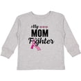 thumbnail image 3 of Inktastic Breast Cancer Awareness My Mom is a Fighter Boys or Girls Long Sleeve Toddler T-Shirt, 3 of 5