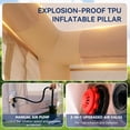 thumbnail image 4 of Slsy Inflatable Tents with Canopy for Camping, Blow Up Tent with Hand Pump, Easy Setup Inflatable Hot Tent with Stove Jack, Waterproof Oxford Air Glamping Tents for Camping Adult 4-6 Person, 4 of 10