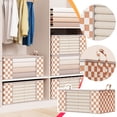 thumbnail image 1 of Ganfancp Cesta de Almacenaje Naranja y Blanca Ventana Visual Cesta de Almacenaje Armario Cesta de Almacenaje Cesta de Almacenaje Ofertas Flash 1 X Bolsa de Almacenamiento, 1 of 7