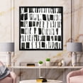 thumbnail image 3 of Designart 'Abstract Black and White Bricks' Modern Framed Art Print, 3 of 4