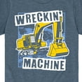 thumbnail image 3 of Instant Message - Wreckin Machine Excavator - Toddler & Youth Short Sleeve Graphic T-Shirt, 3 of 6