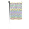 thumbnail image 1 of JSDART Green Chevron Zigzag Pink Pattern Abstract Artistic Clean Color Creative Garden Flag Decorative Flag House Banner 12x18 inch, 1 of 2