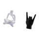 thumbnail image 5 of Estatua de pensador abstracto con gesto de mano de roca, decoración para mesa, sala de estar, estantería de oficina, escultura creativa de para a, 5 of 8