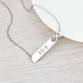 thumbnail image 5 of Anavia Personalized Infinity Bar Necklace Gift for Her Women's Custom Jewelry Free Engraving Couples Name Necklace Gift for Girlfriend Fiancee Wife Free Gift Box Ships Next Day, 5 of 9