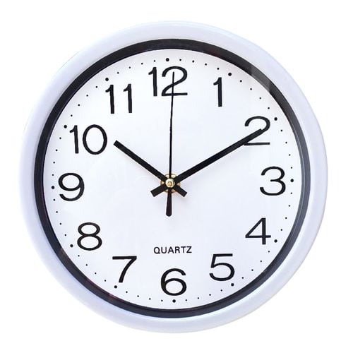 Shiyao 8 Inch Round Wall Clock Bedroom Kitchen Clocks Quartz Silent Sweep Movement Clock For Home Office Classroom School Walmart Com Walmart Com