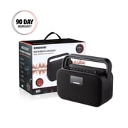 Croove Boombox Party Speaker with Microphone - Portable Bluetooth Sound System