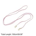 thumbnail image 3 of Unique Bargains 1 Pc Woven Rope Belt Elegant Pearl Braiding Adjustable Waist Cord Pink, 3 of 6