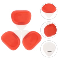 LEORX 1Set Lightweight Red Silicone Guitar Plectrum for Guitar Practice and Performance