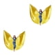 thumbnail image 3 of Yuarrent Ala de danza del vientre con palo telescópico Disfraces para adultos Profesional Halloween Carnaval Festivales Accesorios Oro Oro 2piezas, 3 of 6