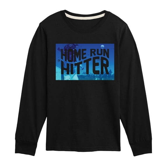 Instant Message - Home Run Hitter - Toddler & Youth Long Sleeve Graphic T-Shirt