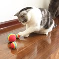 thumbnail image 2 of 10 piezas de bolas de arcoíris coloridas de juguete para mascotas para gatos y perros pequeños: ¡brinda horas de diversión y entretenimiento!, 2 of 5