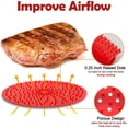 thumbnail image 2 of Reusable Air Fryer Liners with Raised Silicone | Patented Product | BPA Free Non-Stick Silicone Air Fryer Mats | Air Fryer Silicone Tray Accessories | 2 Size Options \u2013 8 Inch Round, 2 of 7