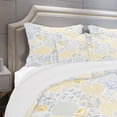 thumbnail image 4 of Designart 'Patchwork Pattern with Hearts' Patterned Duvet Cover Set, 4 of 4