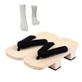 thumbnail image 4 of BLESIYA Japanese Wooden Clogs Non Slip Casual Comfort Sandals for Daily Beach Travel 40, 4 of 8
