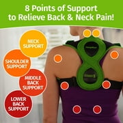 Hempvana Straight 8 Adjustable Lightweight Posture Corrector Brace, Helps Relieve Back Strain