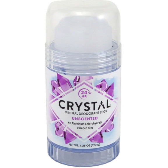 Crystal Mineral Deodorant Stick, Unscented 4.25 oz (Pack of 6)