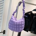 thumbnail image 4 of Bolso tote acolchado de moda para mujer bolso de nube plisado de algodón espacial bolso de compras informal FLhrweasw Nuevo, 4 of 9
