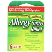 4 Pack Lil Drugstore Products Allergy Sinus Relief 6 Count Each