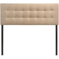 thumbnail image 4 of Modern Fabric Upholstered Full Panel Headboard in Beige, 4 of 7