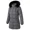 Darkgray, variant on Women's Long Winter Coats Thicken Fleece Lined Parka Down Puffer Jacket With Faux Fur Detachable Hood, Black L