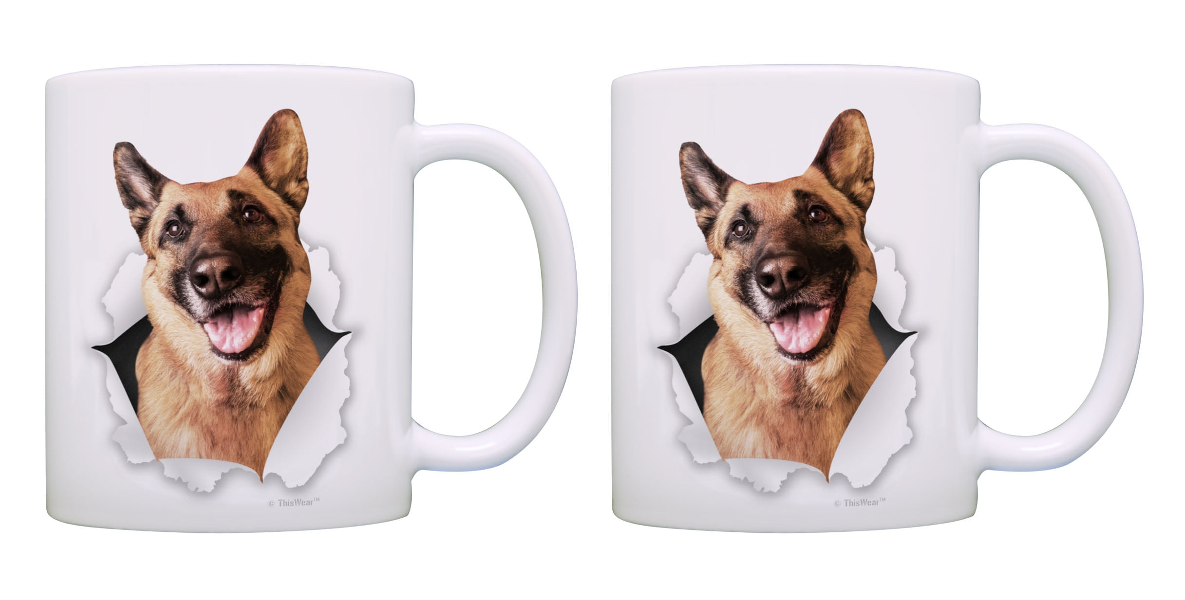Personalized German Shepherd Coffee Mug Life Better Dog Unique Cute Ceramic Cup 